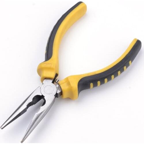 Pandahall 45# Polished Steel Jewelry Pliers Needle Nose Pliers Chain Nose Pliers Jewelry Making Tools 165x60x25mm