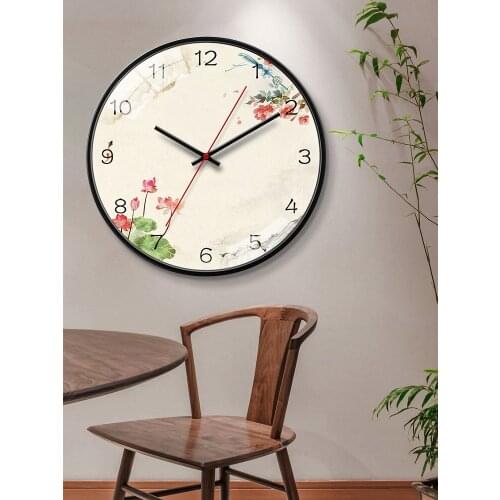 Cute Glass Wall Clock Silent Classic Fashion Nordic Round Wall Clock Simple European Reloj De Pared Home Decoration BD50WC