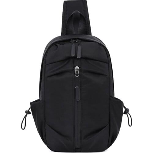 Mens Fashion Chest Bags Crossbody Bag Oxford Men Shoulder Sling Bags Chest Waist Pack
