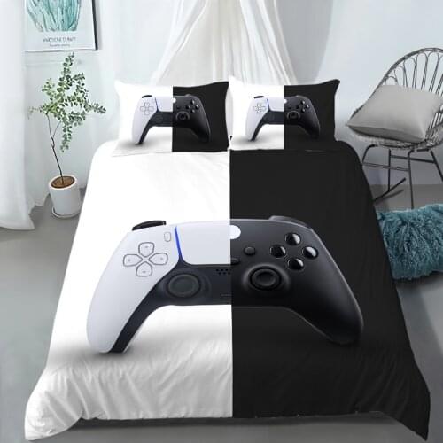 New fashion Gamepad video game console for kids Bedding Set Queen King Size Duvet Cover pillowcase fashion Creative
