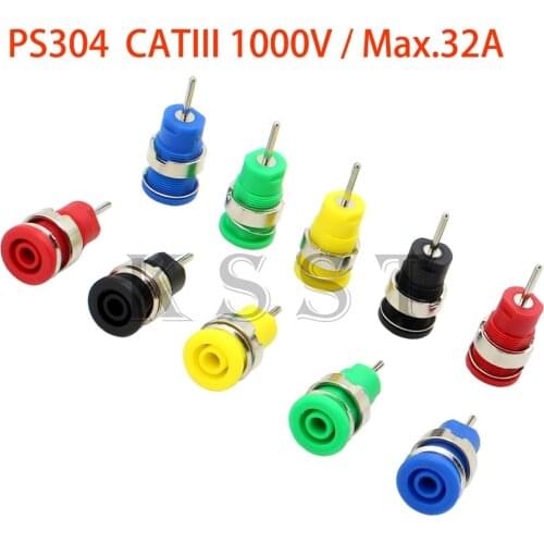 PS304 High pressure safety 4mm panel Banana socket 1.9mm PCB pin welding Panel Scocket