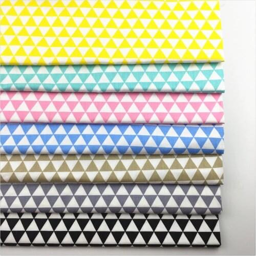 Syunss,New Geometry Printed Cotton Fabric DIY Tissue Patchwork Telas Sewing Baby Toy Bedding Quilting Tecido Tilda The Cloth