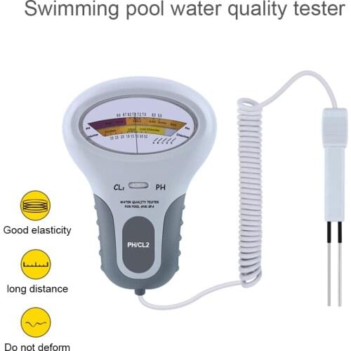 CL2 Tester Water Quality PH & Chlorine PC-102 Level Water Quality Testing Device CL2 Measuring for Swimming Pool Aquarium