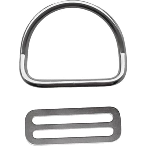 Ultralight 316 Stainless Steel Scuba Diving Diver 50mm Webbing Weight Belt Keeper Slider & D Ring