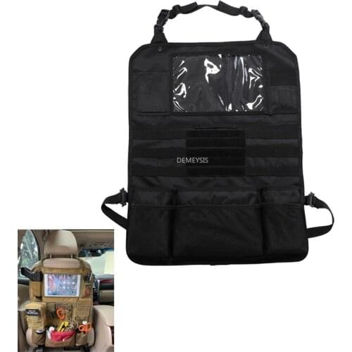 Universal MOLLE Car Seat Back Organizer Detachable Strap Army Molle Pouch Storage Bag Military Vehicle Seat Pocket Pouches