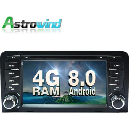 Octa Core, 4G RAM) Android 8.0 System for Audi A3 Radio for Audi A3 DVD for Audi A3 GPS Navigation android DVR OBD2