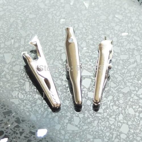 1000 PCS 1 3/8" x 0.22" Alligator Clamp clip for wires photo holder ID card Memo 35mm x 5.6mm Nickle