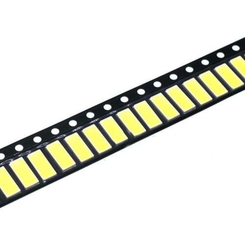 100pcs 7030 LED diodes 1W 150Ma 6500K White Light SMD (6.0~6.2V)