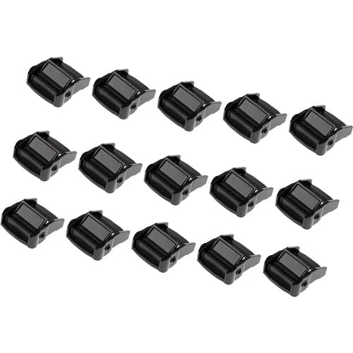 15 Pack 1.5 inch Webbing Belt Cam Buckle Toggle Clip Tie Down Strap Buckles