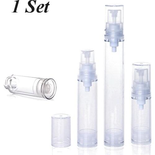 2pcs/Set Small MIni Spray Emulsion Bottle Portable Empty Cosmetic Container Press Bottle for Lotion Shampoo Bath