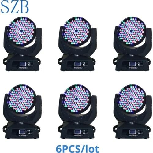 6 PCS SZB 108X3W RGBW LED Wash Moving Head Light LED Stage Lighting Moving Head /SZB-MH10803