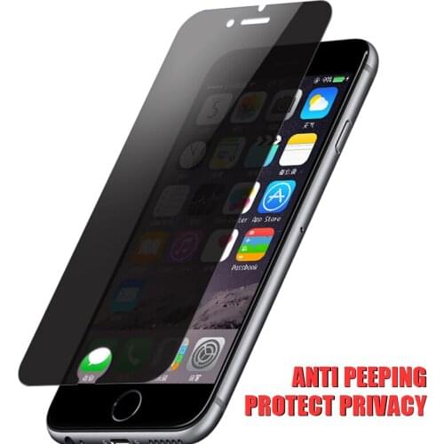 Anti Spy Screen Protector For iPhone X XS 11 12 Mini Pro Max 8 7 6 6s Plus 5S SE 2020 Anti Peeping Glare Privacy Tempered Glass