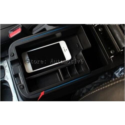 Car central storage box broadhurst armrest remoulded car glove storage box for Mitsubishi ASX accessories 2013 2014 2015 2016