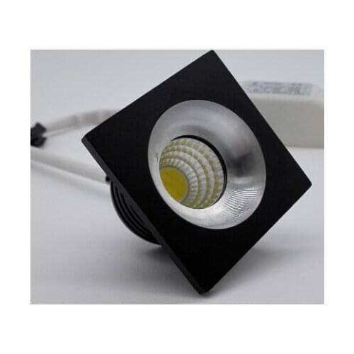 Free Shipping mini White/Black body COB Led Mini downlight 5W COB Led Ceiling lamp LED Dimmable Light downlights AC85-265V