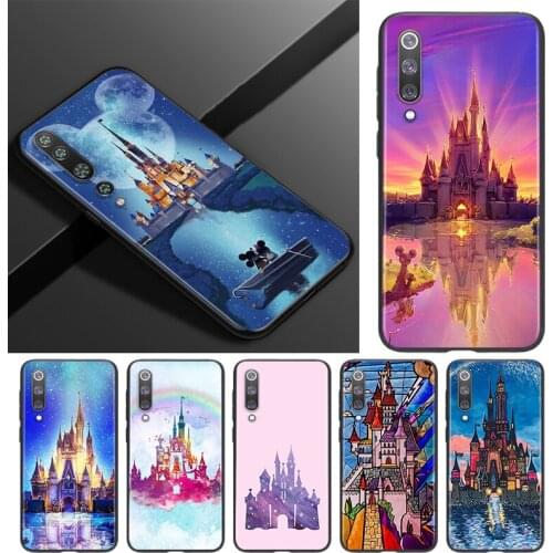 Disney Castle For Xiaomi Mi 11i 11 10T 10 9T 9 A3 8 Lite CC9 SE Note10 Lite Ultra Pro Black Soft Phone Case