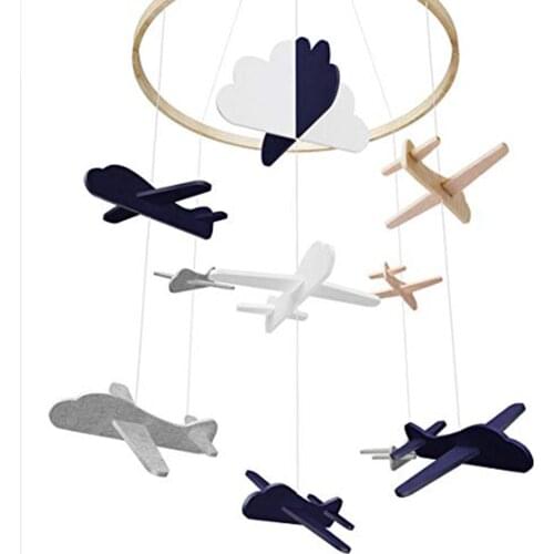 Baby Crib Dream Catcher Bed Mobile Airplances Clouds Birds Baby Ceiling Hanging Nursery Bedroom Decor