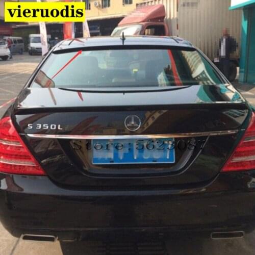 For benz S class w221 Rear glass top wing roof spoiler 2006-2015 S65 style ABS Material for benz S320 S400 S420 S450 S600