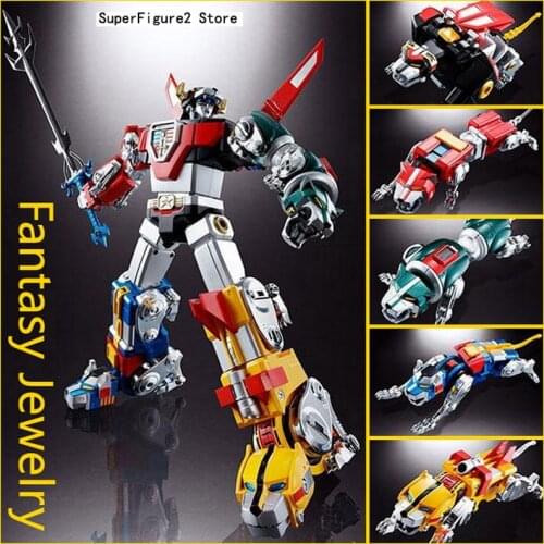 Fantasy Jewelry FJ TOY Golion Lion Force Voltron Green Black Blue lion Action Figure Toy 5 IN 1 Set New