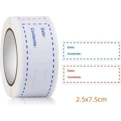 150pcs Food Freezer Labels 1 x 3 inches Self-Adhesive Removable Storage Refrigerator Food Date Labels Kitchen Restaurant Storage