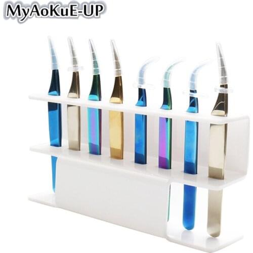 Makeup Tools Tweezers Storage Holder Convenient Eyelashes Extension Acrylic Tweezers Scissor Storage Rack Holder Stand Beauty