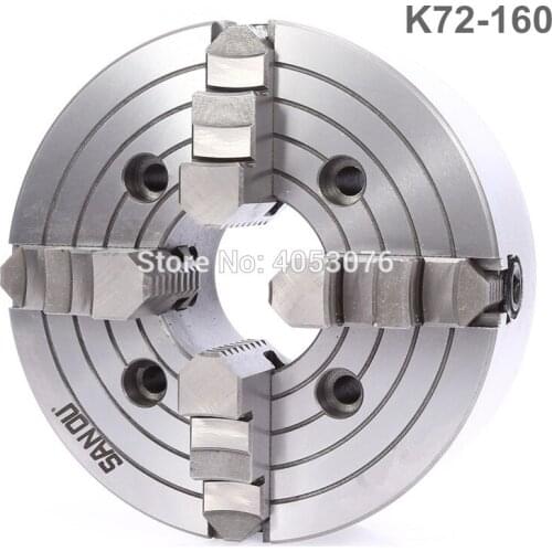 K72-160 4 jaw chuck/160MM manual lathe chuck/4-Jaw Independent Chuck