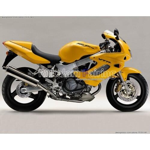 ABS Body Kit For Honda VTR1000F 1997-2005 VTR 1000F 97 98 99 00 01 02 03 04 05 Yellow Aftermaket Motorcycle Fairing