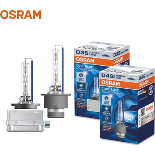 OSRAM D1S D2S D3S D4S Xenon HID Cool Blue Advance 12V 6000K Mega White Car Xenon Headlight Light Auto Genuine Hi/lo Beam (1 Pcs)