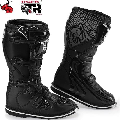 BENKIA Waterproof Motorcycle Boots Microfiber Material Moto Boots Motorcycle Shoes Motorbike Chopper Cruiser Touring Ankle Shoes