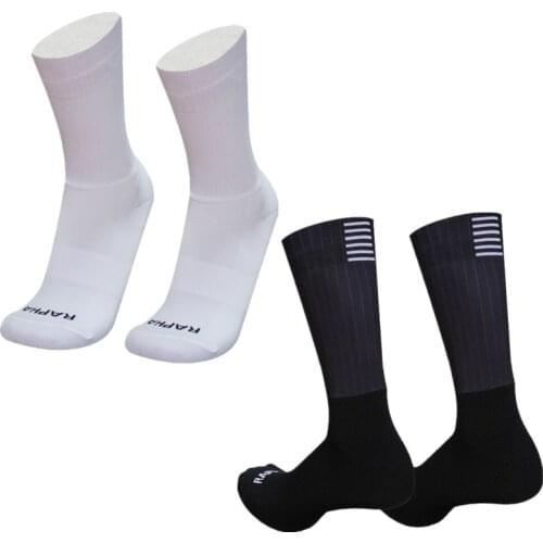 New Silicone Anti Slip Seamless Cycling Socks Men Pro Aero Socks Breathable Wearproof Road rapha Bike Socks Calcetines Ciclismo