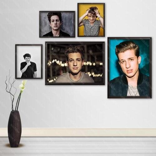 Singer Charlie Puth Posters Wall Art Decor Picture Modern Home Room Decoration Quality Canvas Painting More Size Customizable