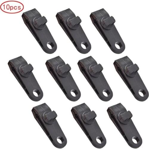 10pcs/bag Outdoor Tent Fixed Clip Portable Windproof Clip Folder Accessories Tent Canopy Strengthening Practical Nylon Clip