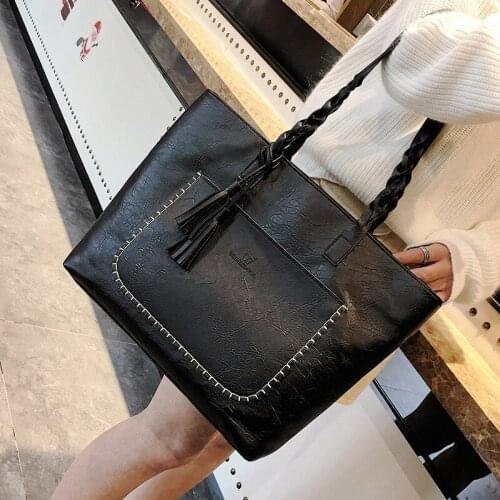 High Quality Casual Vintage Women Shoulder Bag PU Versatial Bags Fashion Female Handbags Large Capacity Messenger Tote Bags