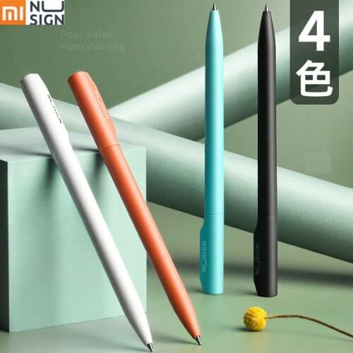 Xiaomi Nusign New Neutral Pen Black 0.5mm Black Refill Colorful Gel Pens Rotary Switch Smooth Writing Pen For Office School