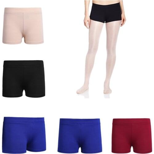 TiaoBug Girls Low Rise Boy-cut Activewear Ballet Dance Shorts for Yoga Practice Sports Gym Workout Kids Gymnastics Shorts Bottom