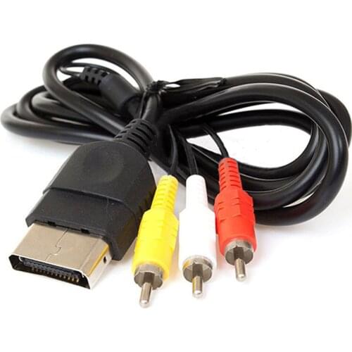Replacement 6FT Audio Video Composite Cable AV 3 RCA Wire Cord For Xbox Original Classic