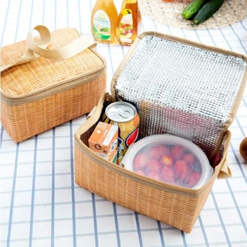 Fresh Insulation Cold Bales Thermal Lunch Bag Waterproof Convenient Leisure Bag School Office Picnic Thermal Cooler