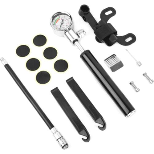 Mini Bicycle Pump US Nozzle Tire Repair Kit E-bike Pump Portable High Pressure Air Pump Mini Bike Pump Tire Inflator