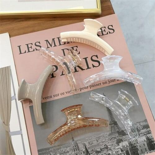 2021 New Back Head Clip Girl Hair Clip Hair Claw Geometric Hair Grasping Plate Women Hair Accessories