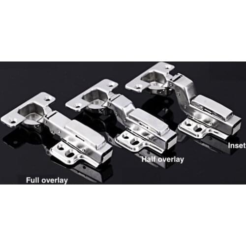 1x Cabinet Cupboard Hinge Detachable Damping Self-closing Hydraulic Concealed Stainless Steel Full Half Overlay Inset Hinge