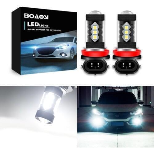2pcs H11 H7 H8 Fog Lights 9006 HB4 12V For Mazda 3 6 CX-5 323 5 CX5 Mitsubishi Outlander ASX Galant Led Car Lamp Bulb