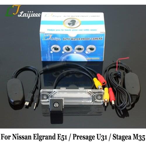 For Nissan Elgrand E51 Presage U31 Stagea M35 Wireless Car Rearview Parking Camera / HD Auto Rear Back Up Reversing Camera Kit
