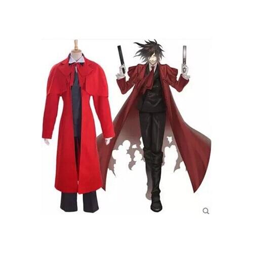 Free shipping Hellsing Alucard Japanese Anime Cosplay Costume