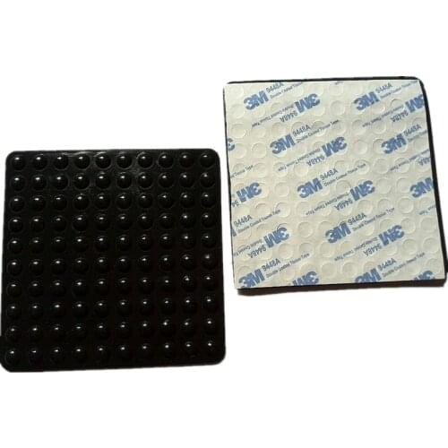 1000 PCS 8mm x 2.5mm Black anti slip silicone rubber plastic bumper damper shock absorber 3M self-adhesive silicone feet pads