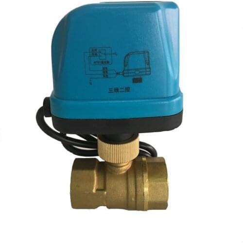 Two way Electric Ball valve DN15 DN20 DN25 DN32 AC220V Brass Motorized Ball Valve water