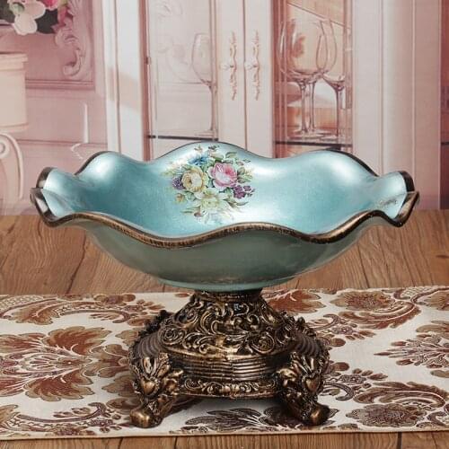 European Style Creative Dry Fruit Tray Tea Table Decoration Living Room Home Luxury Soft Decoration