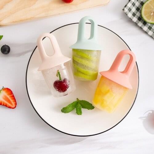 Ice Cream Mold Ice Pops Mold Food Grade Popsicle Mould Ball Maker Baby DIY Food Supplement Tools Fruit Shake Kitchen Accessories