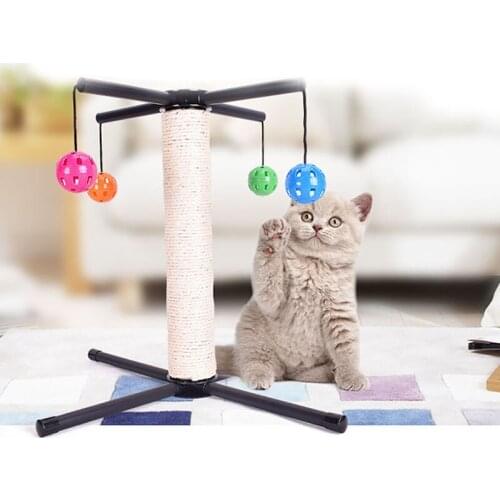 Cat toy creative diy bell ball funny cat scratching board large sisal cat scratching post