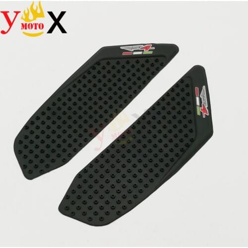 Motorcycle Fuel Gas Stickers Knee Grips Rubber 3M 3D Tank Side Decals Traction Pad Protector For Aprilia RSV4 2010-2017 2011 12