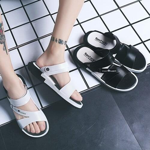 Mens Summer Fashion Wear Outdoor Dual-use Sandals Trend Korean Personality Net Red Mens Beach Sandals