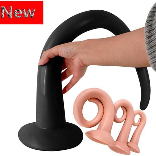 New Long Suction Cup Anal Dildo Prostate Massager Big Butt Plug Anus G spot Masturbator Large Penis Adult Sex Toys for Men Woman